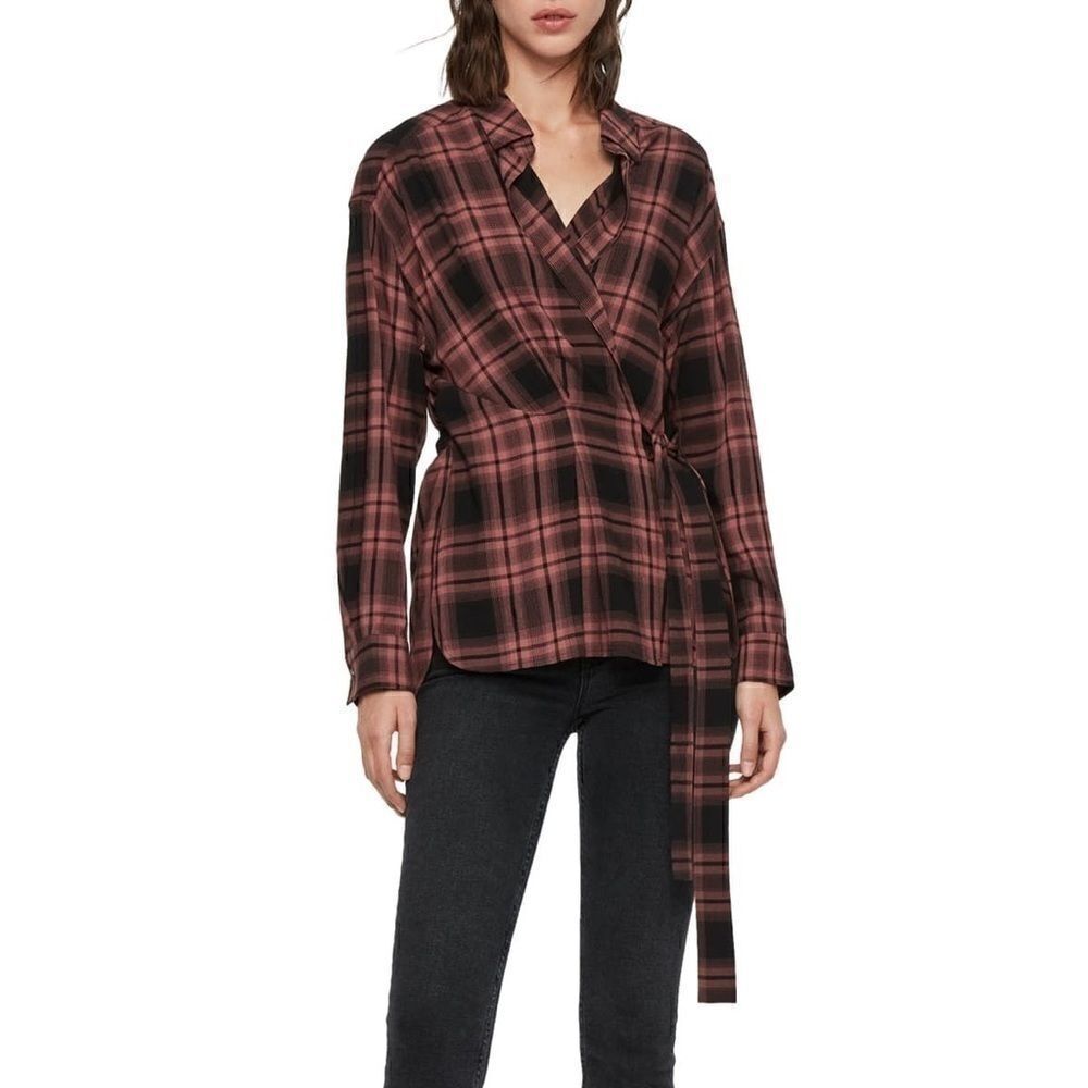 All Saints Miki Check Shirt NWT